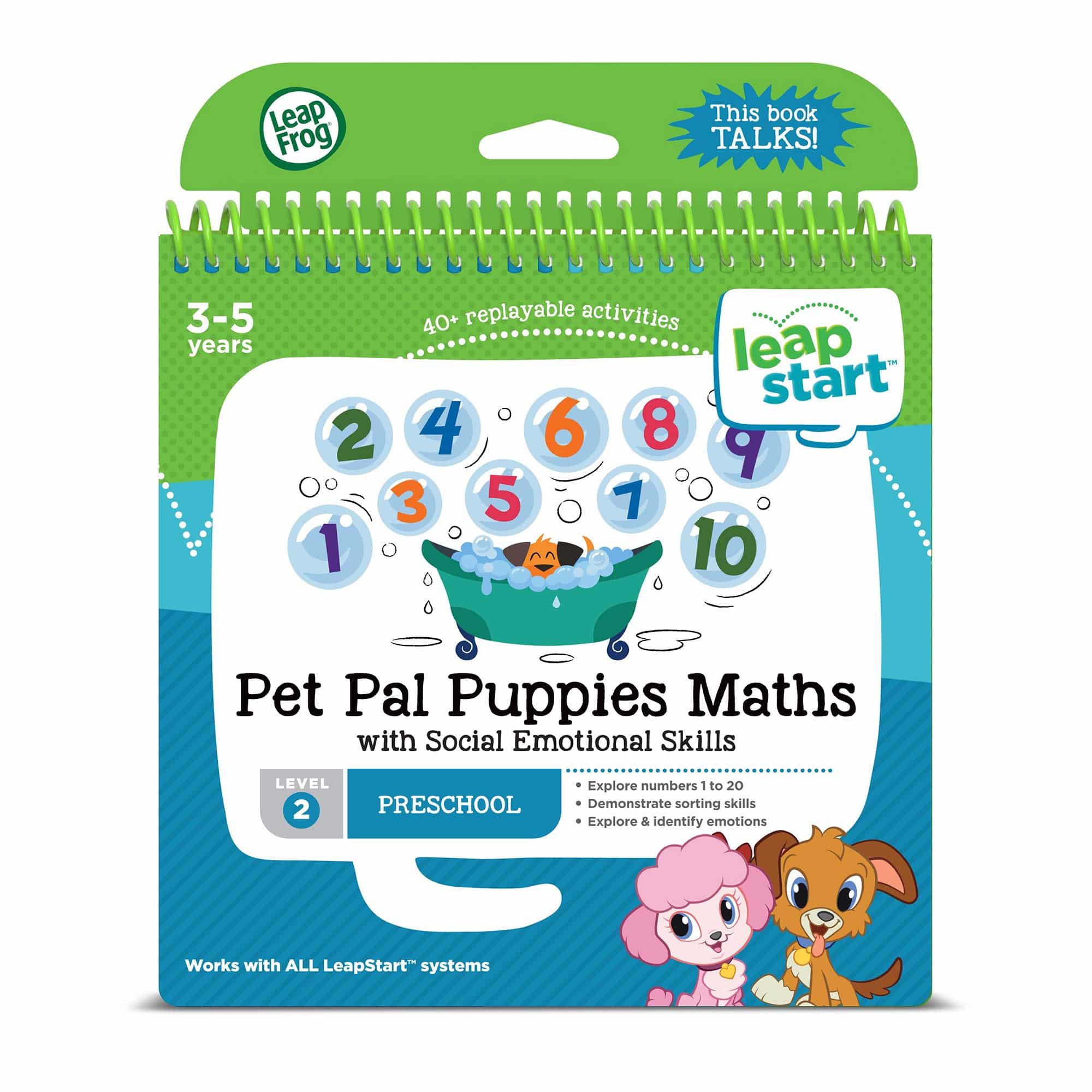 LeapFrog - LeapStart - Pet Pal Puppies Math with Social Emotional Skills Activity Book