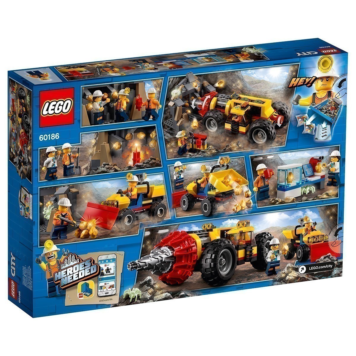 LEGO® City - 60186 Mining Heavy Driller