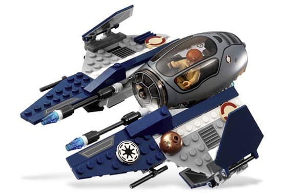 Lego - Star Wars - 7661 Jedi Starfighter - Close Up