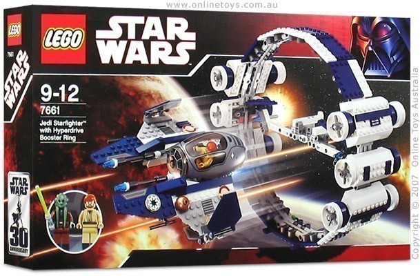 Lego - Star Wars - 7661 Jedi Starfighter with Hyperdrive Booster Ring