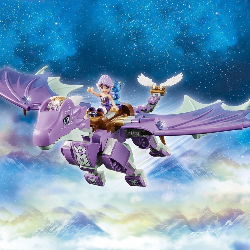 Animated Lego Elves Dragons LEGO Fire Dragon's Lava Cave 41175