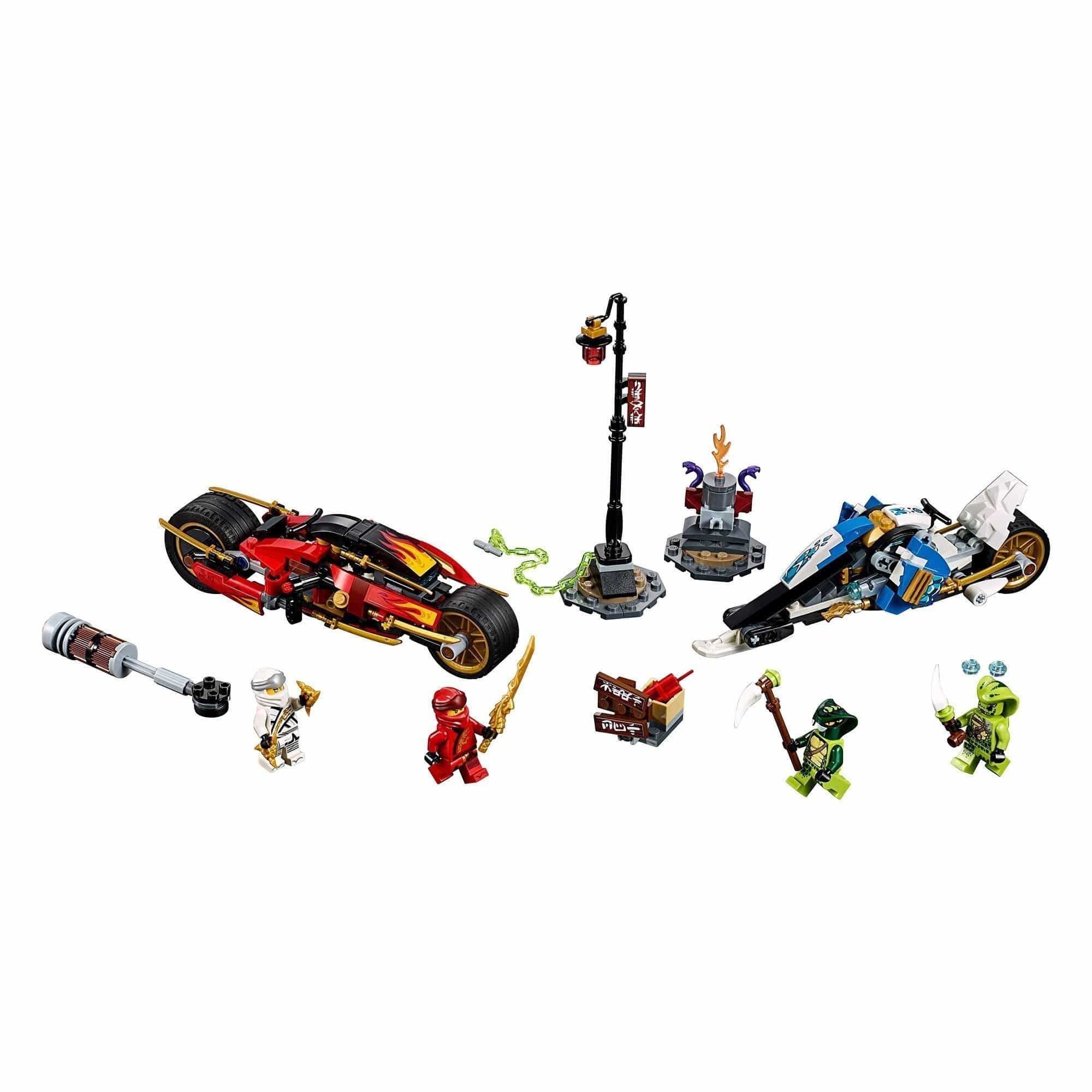 LEGO® Ninjago® 70667 - Kai's Blade Cycle & Zane's Snowmobile