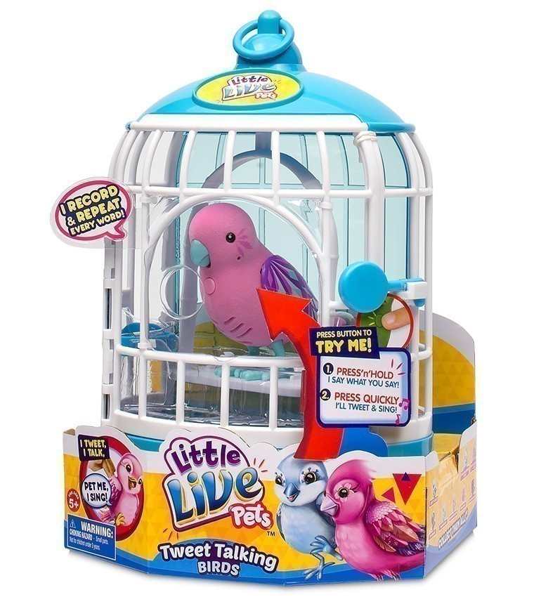 Little Live Pets - Tweet Talking Birds - Caged Krissy Crystal