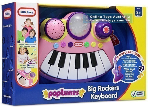 Little Tikes - Poptunes - Big Rockers Keyboard - Pink