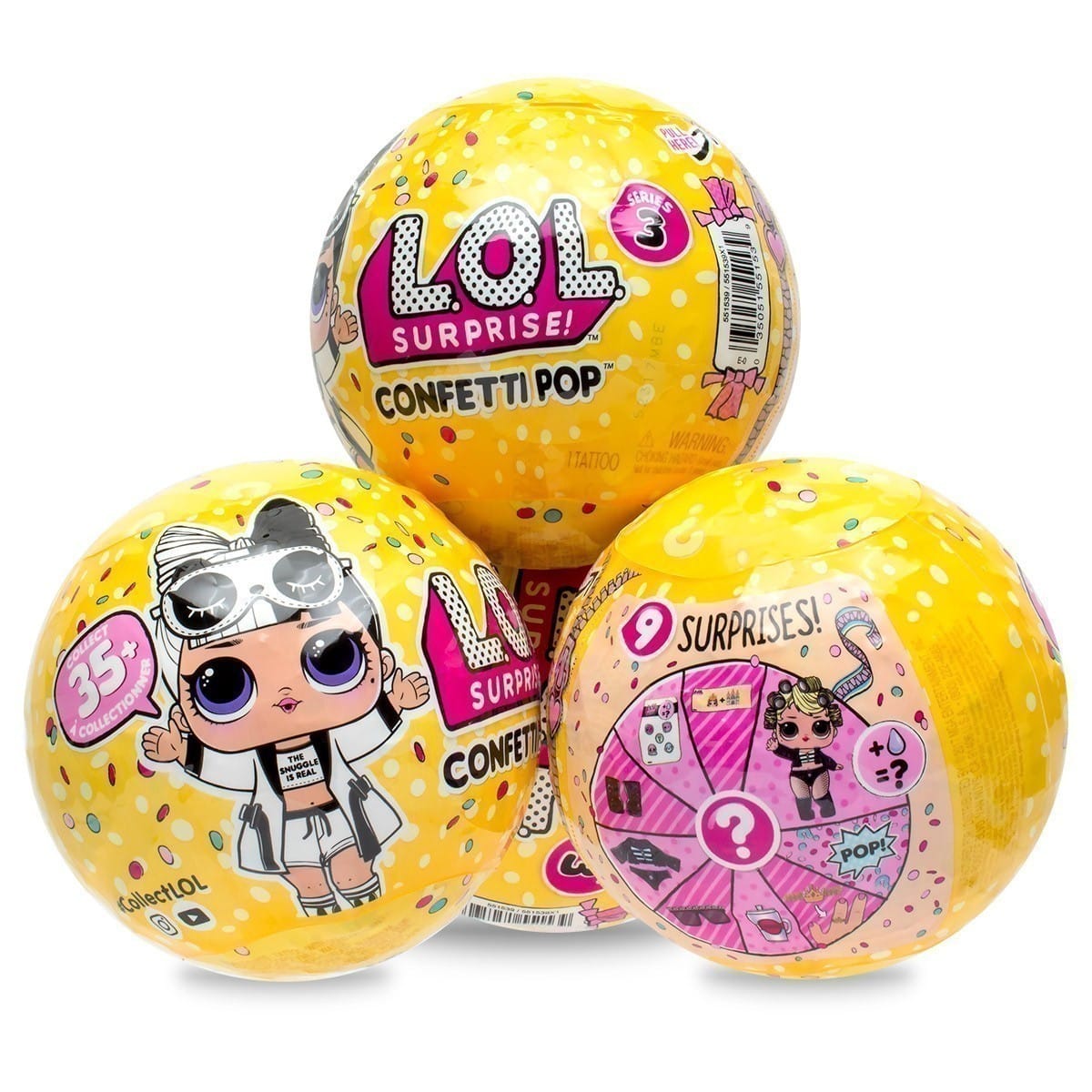 LOL Surprise Confetti Pop Asst - Series 3 W2