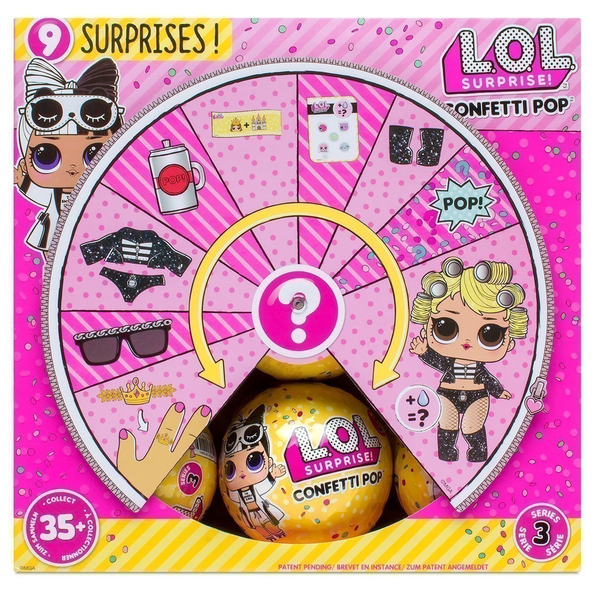 LOL Surprise Confetti Pop Asst - Series 3 W2
