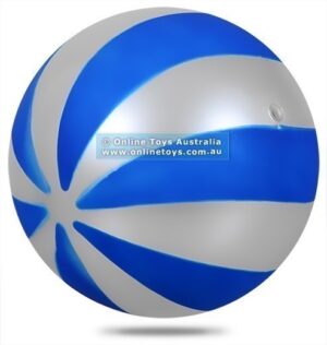 Loumet - Classic Decal Play Ball - 225mm Blue and Silver