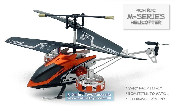 M-Series 4Ch RC Micro Helicopter with Built-In Gyro - M30