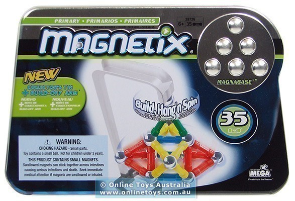 Magnetix - 28726 Primary Colours 35 Piece