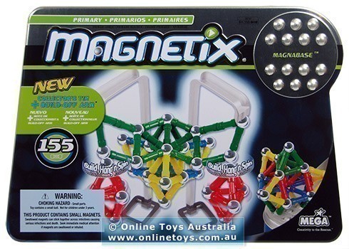 Magnetix - 28741 Primary Colours 155 Piece