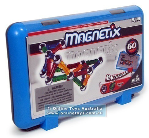 Magnetix - 29413 Translucent 60 Piece - Blue Case
