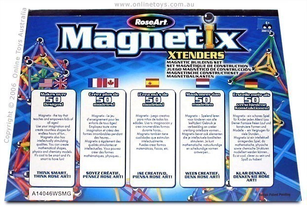 Magnetix - 30 Piece Extenders - Back