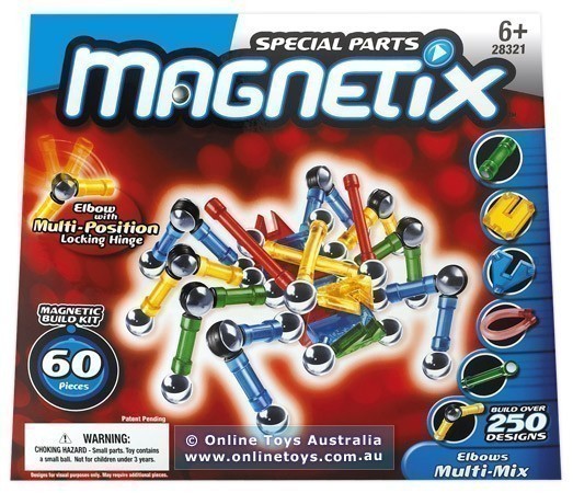 Magnetix - 60 Piece Elbows Multi-Mix