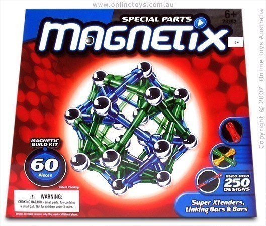 Magnetix - 60 Piece Super Xtenders Linking Bars & Bars