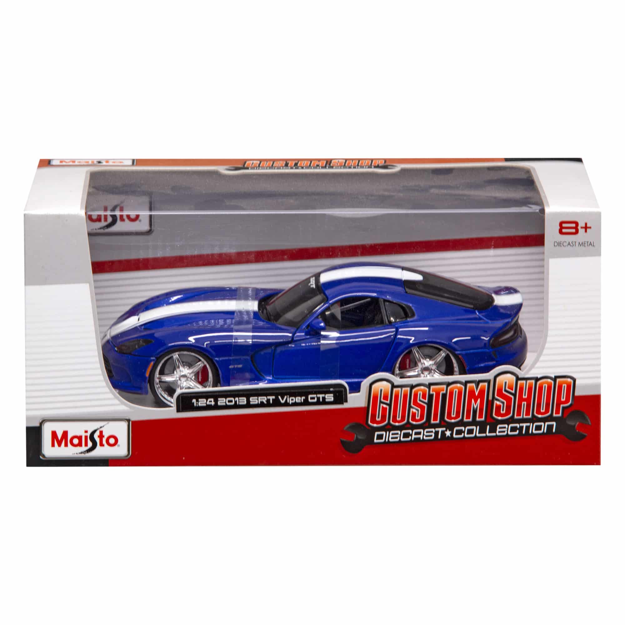 Maisto - Die-Cast Custom Shop - 1:24 Scale 2013 SRT Viper GTS (blue)