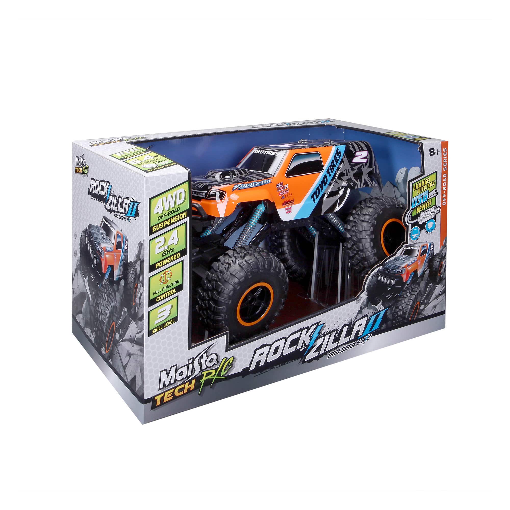 Maisto Tech - R/C RockZilla 2 4-WD - 2.4 Ghz & USB