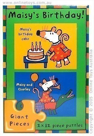 Maisys Birthday - 2 X 12 Piece Jigsaw Puzzle
