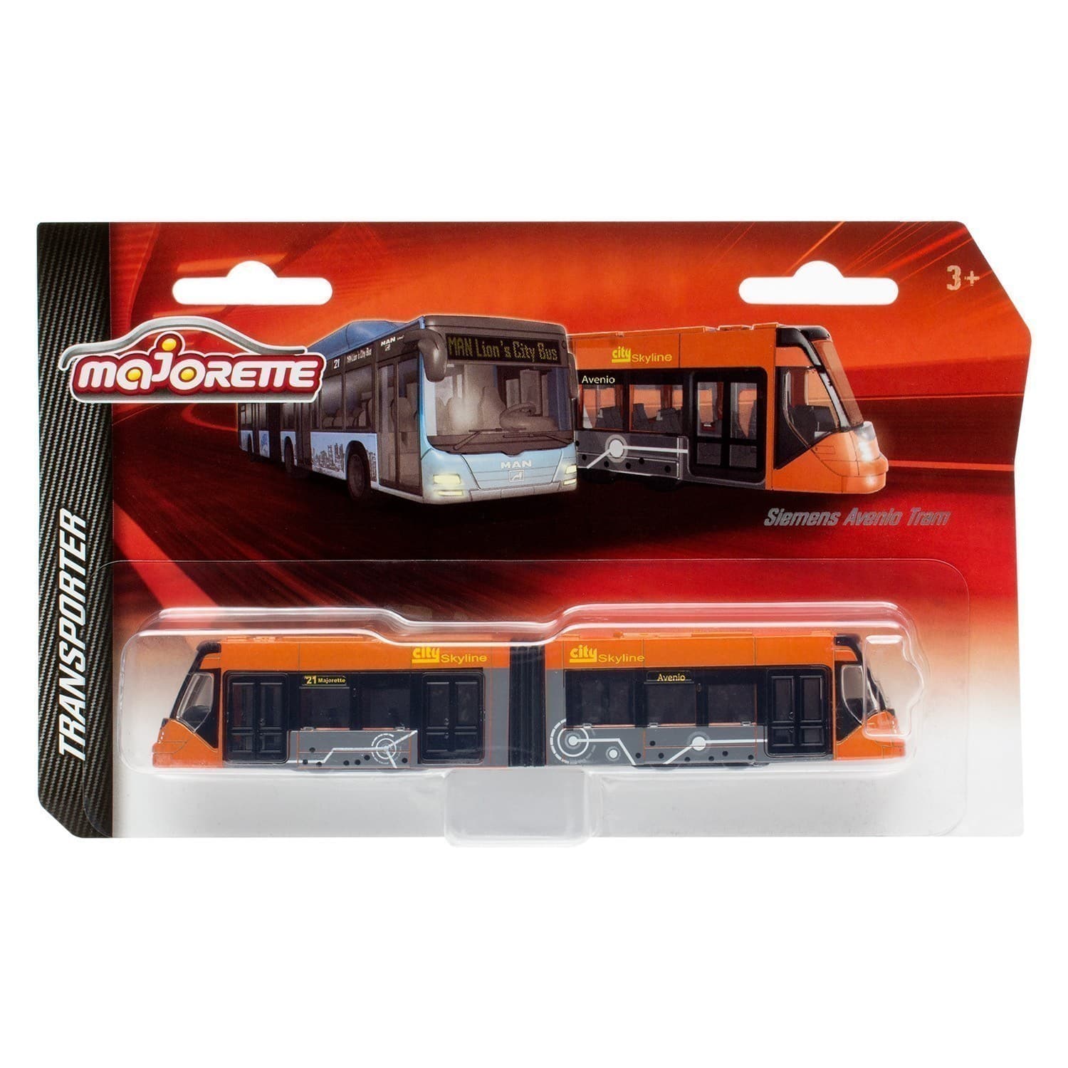 Majorette - Die-Cast Siemens Avenio Tram - Orange