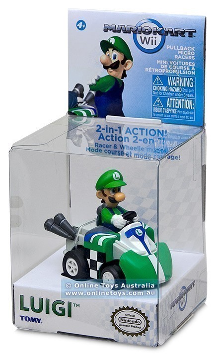 Mario Kart Wii - Pull-Back Micro Racers - Luigi