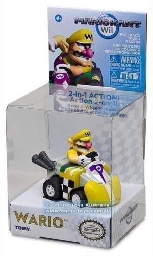 Mario Kart Wii - Pull-Back Micro Racers - Wario