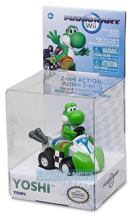 Mario Kart Wii - Pull-Back Micro Racers - Yoshi