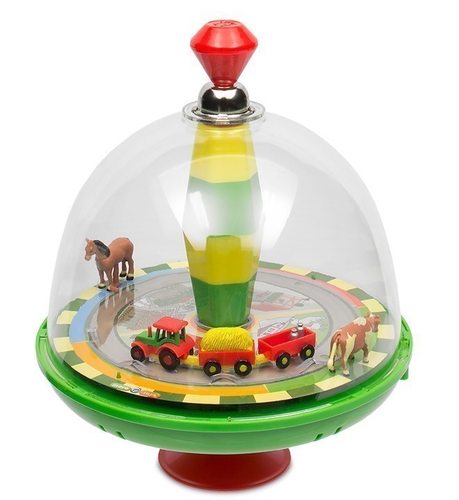 Maro Toys 19cm Electronic Spinning Top with Sounds - Farm