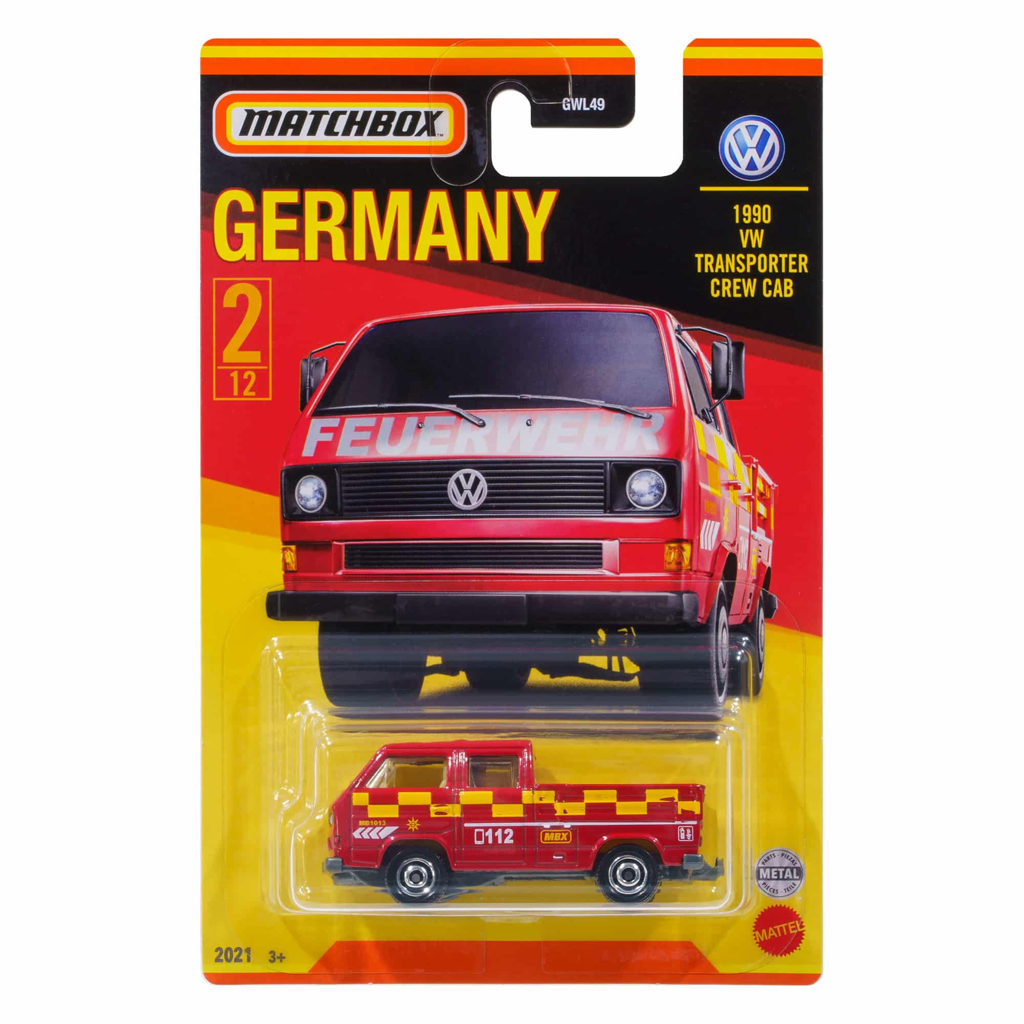 Matchbox - Best of Germany - 1990 VW Transporter Crew Cab