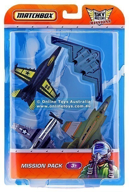 Matchbox - Sky Busters - Missions 4 Pack - Die-Cast Aeroplanes V2411