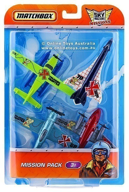 Matchbox - Sky Busters - Missions 4 Pack - Die-Cast Aeroplanes V2412