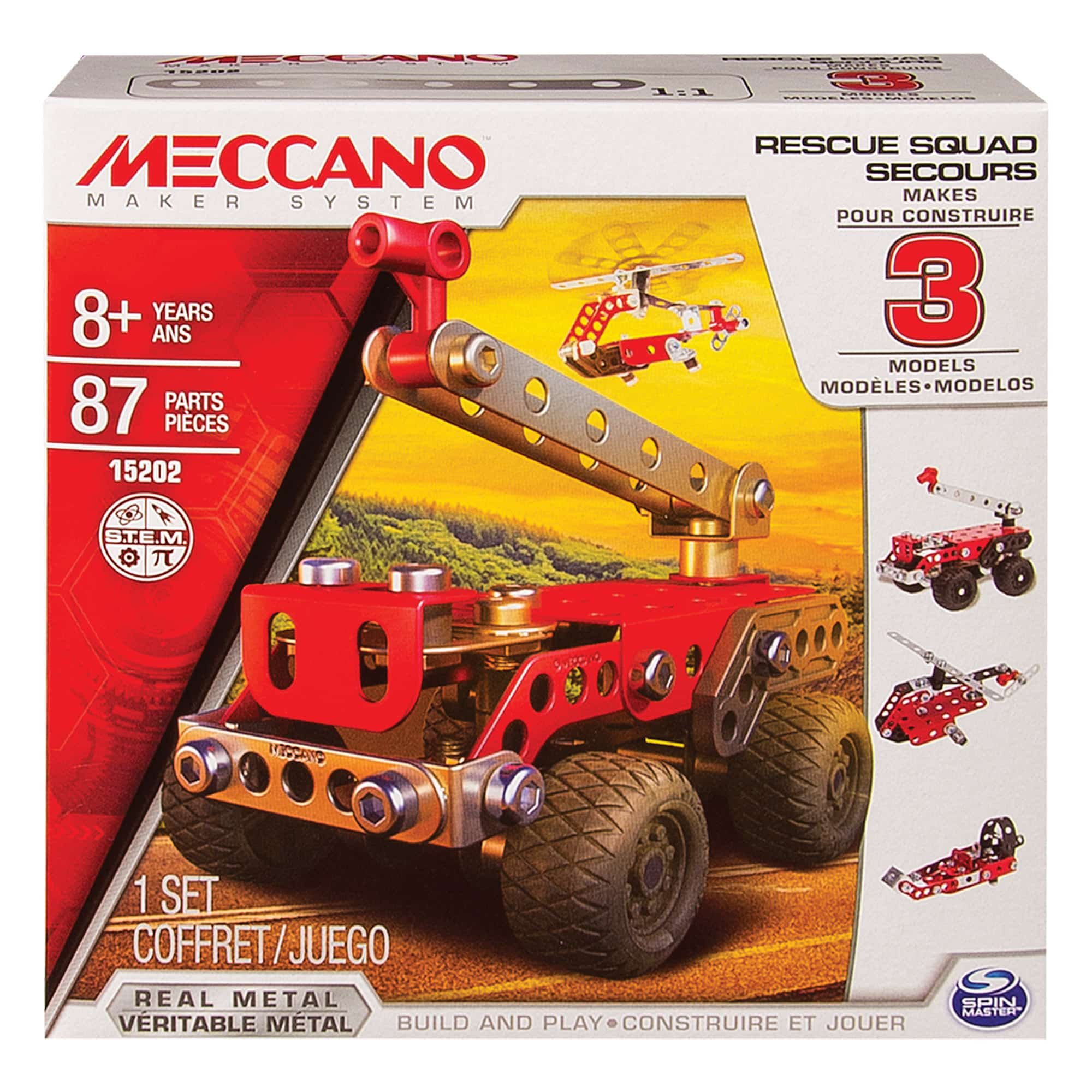 Meccano 15202 Rescue Squad - 3-in-1 Models