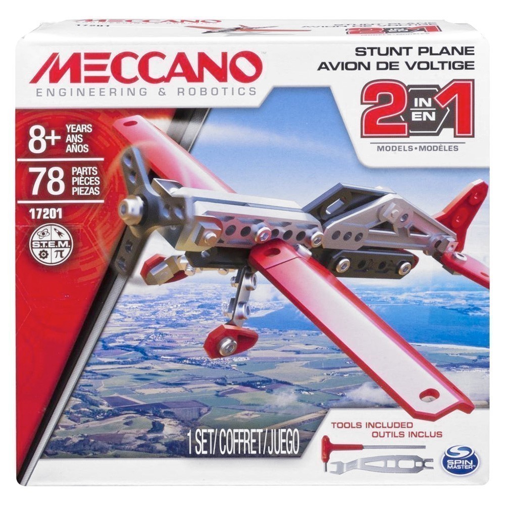 Meccano 17201 Stunt Plane - 2-in-1 Models