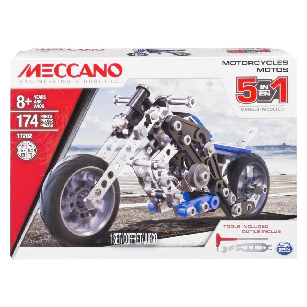 Meccano 17202 Motorcycles - 5-in-1 Models