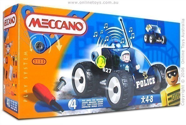 Meccano City 3100 Police Car - 4 Toys