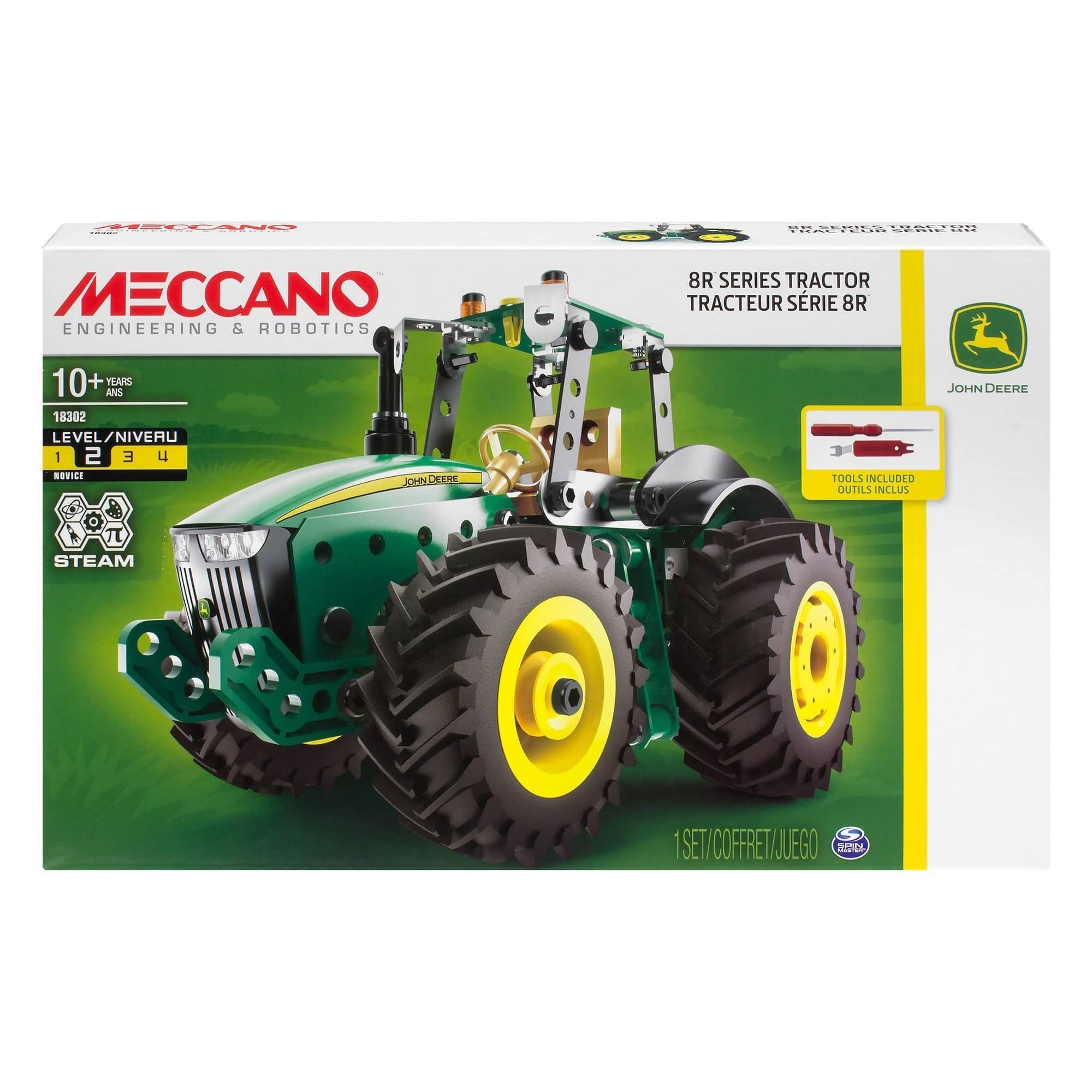 Meccano Engineering & Robotics 18302 - John Deere 8R Series Tractor