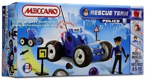 Meccano - Rescue Team - 3110 Police Car - 2 Models