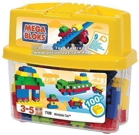 Mega Bloks 100 Piece Minibloks Tub Classic