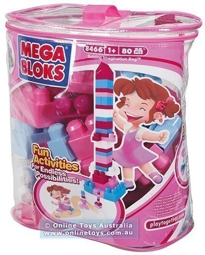 Mega Bloks 80 Piece Jumbo Blocks - Girls