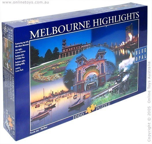 Melbourne Highlights, Australia - 1,000 Piece Jigsaw Puzzle