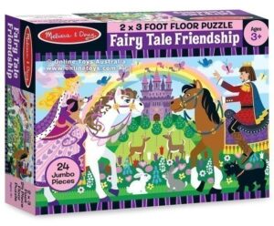 Melissa and Doug - 24 Piece Giant Floor Puzzle - Fairy Tale Friendship