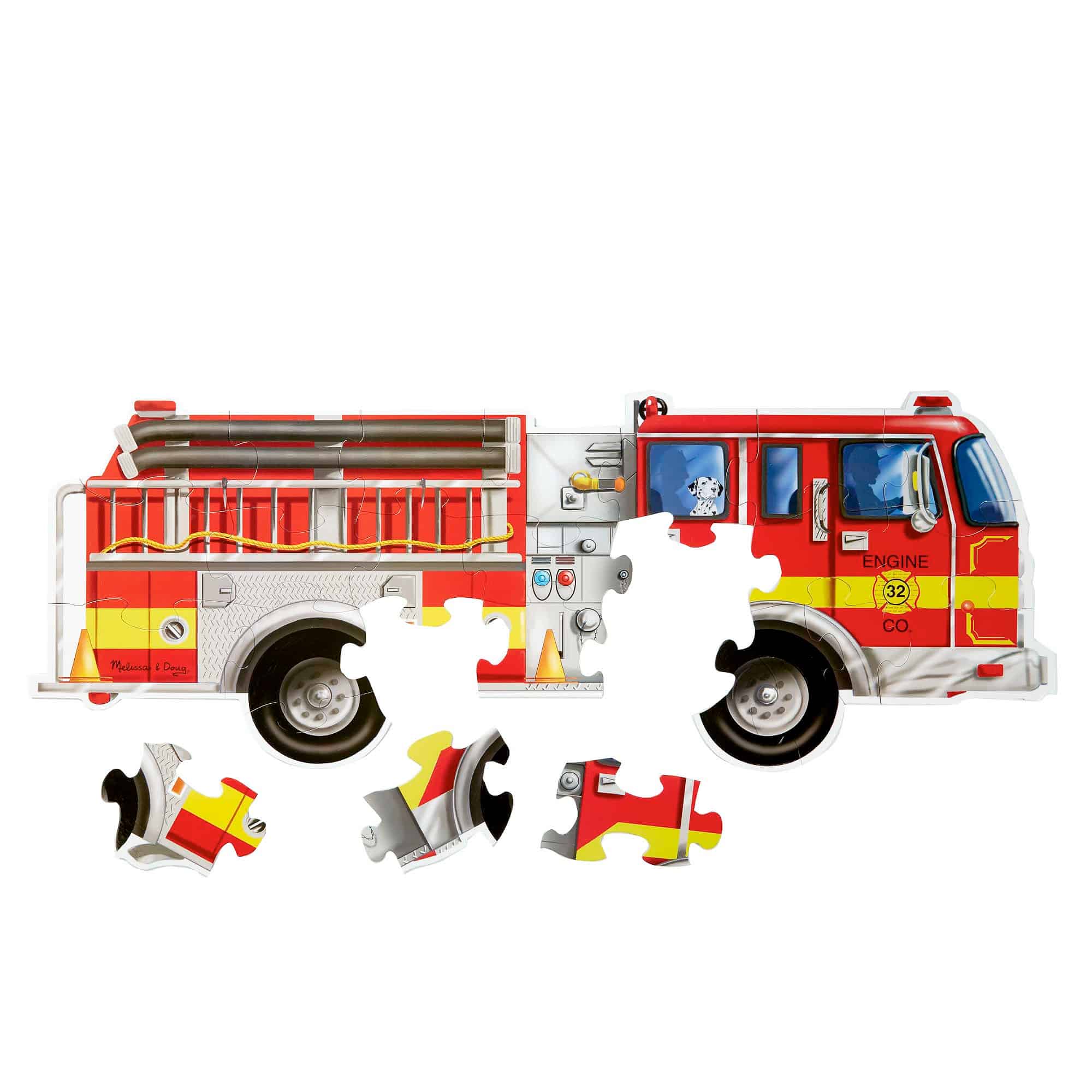 Melissa and Doug - 24 Piece Giant Floor Puzzle - Giant Fire Truck