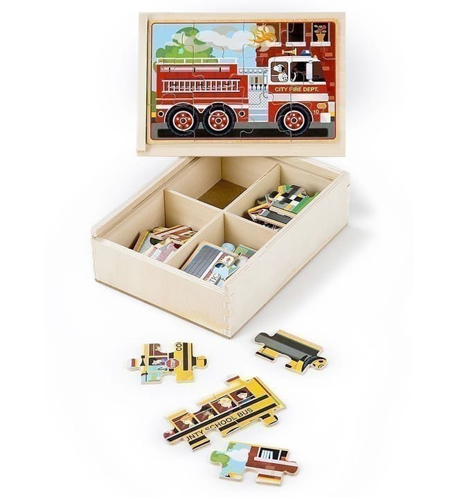 Melissa and Doug - 4 X 12 Piece Jigsaw Puzzle - Vehicles