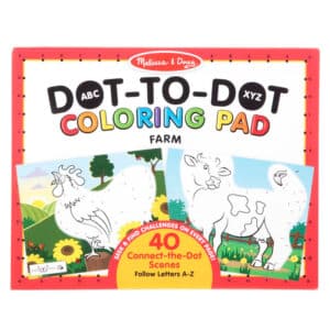 Melissa and Doug - ABC Dot-To-Dot Colouring Padad - Farm