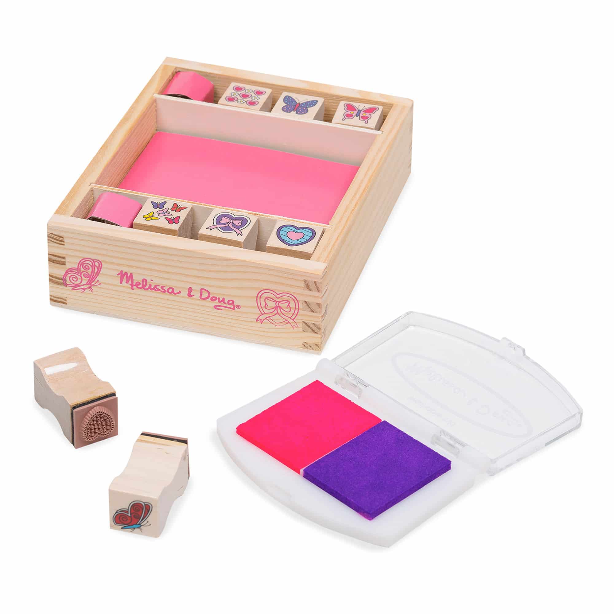 Melissa and Doug - Butterfly and Hearts Stamp Set