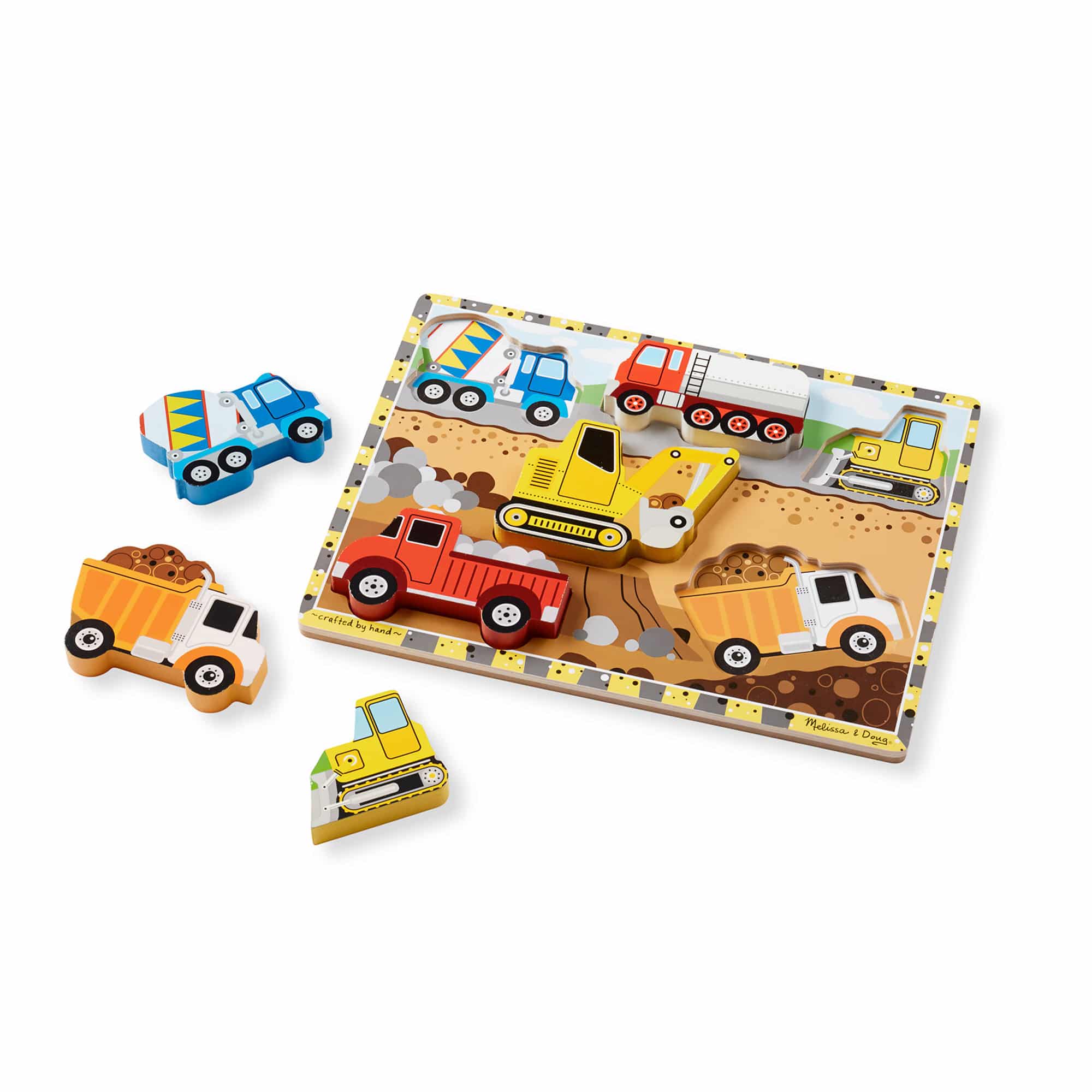 Melissa and Doug - Construction Chunky Puzzle - 7 Pieces