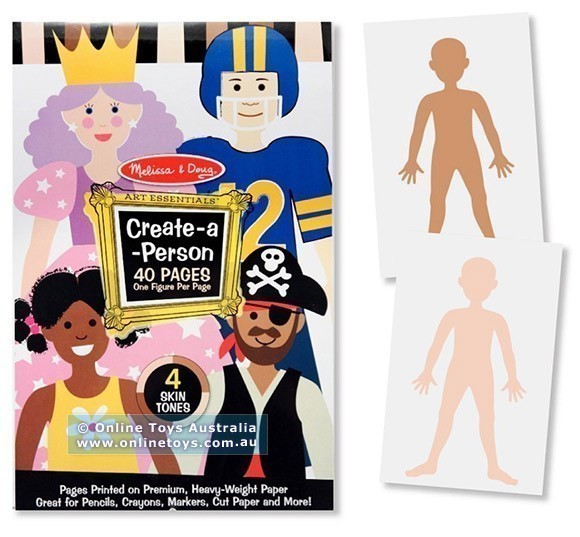 Melissa and Doug - Create-A-Person - 40 Pages