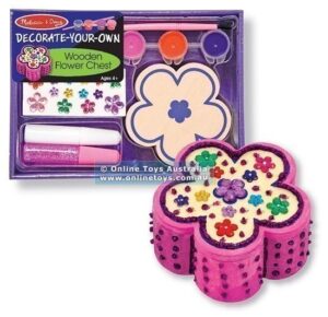 Melissa and Doug - DYO Wooden Flower Chest