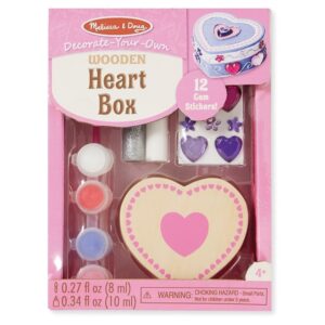 Melissa and Doug - DYO Wooden Heart Box