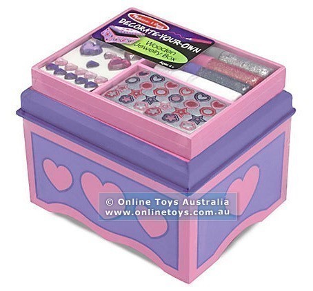 Melissa and Doug - DYO Wooden Jewellery Box