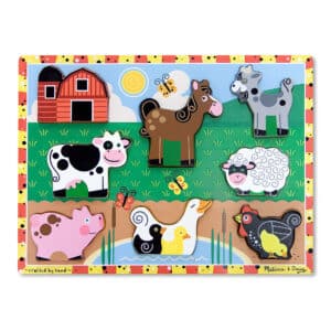 Melissa and Doug - Farm Chunky Puzzle - 8 Pieces