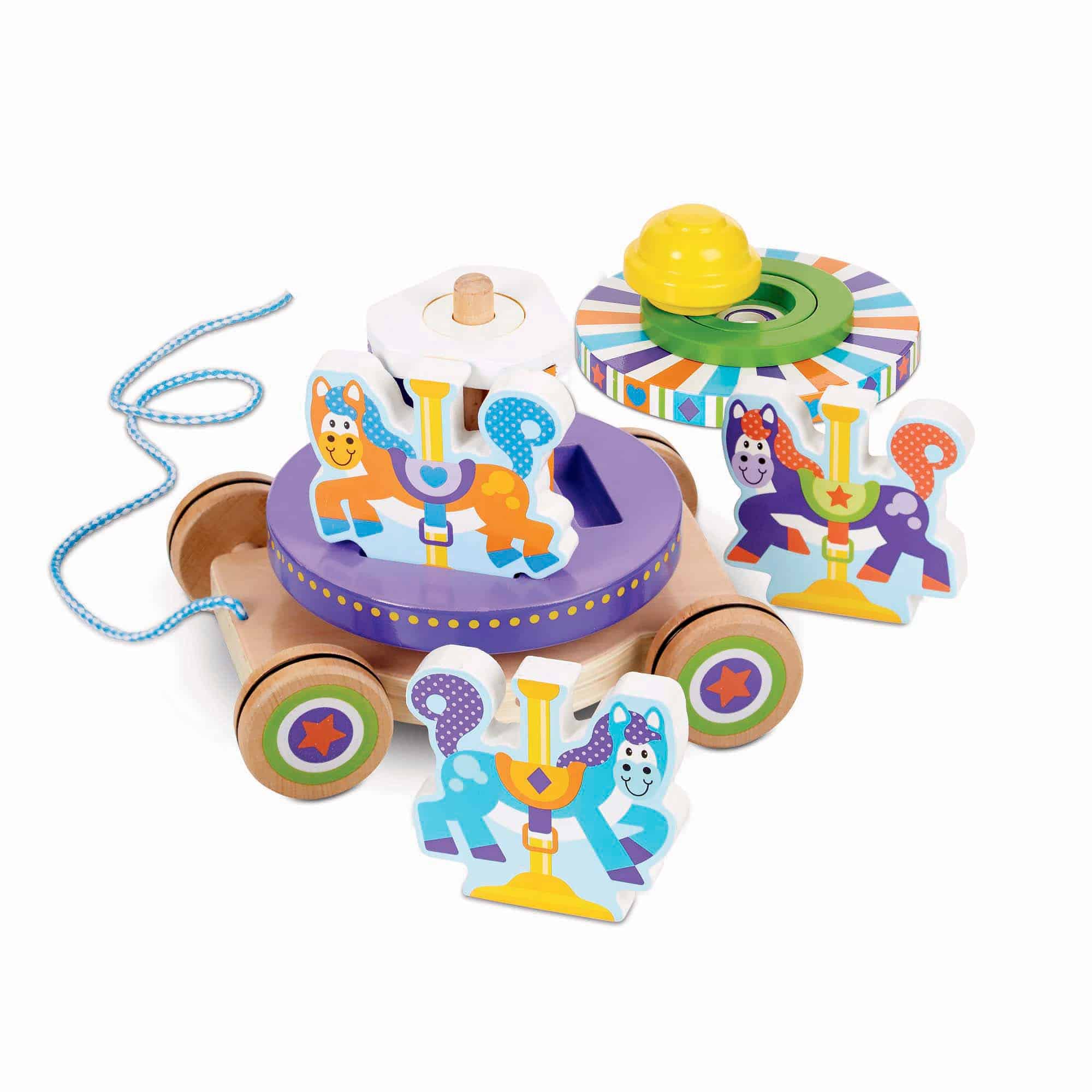 Melissa and Doug - First Play - Carousel Pull Toy
